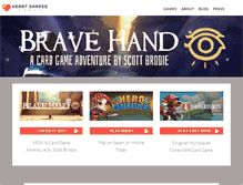 Tablet Screenshot of heartshapedgames.com